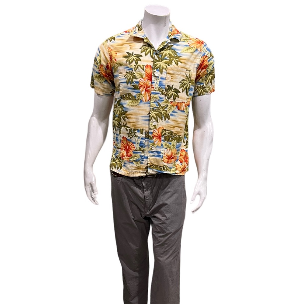 Engineered Garments Mens Floral Hawaiian Shirt